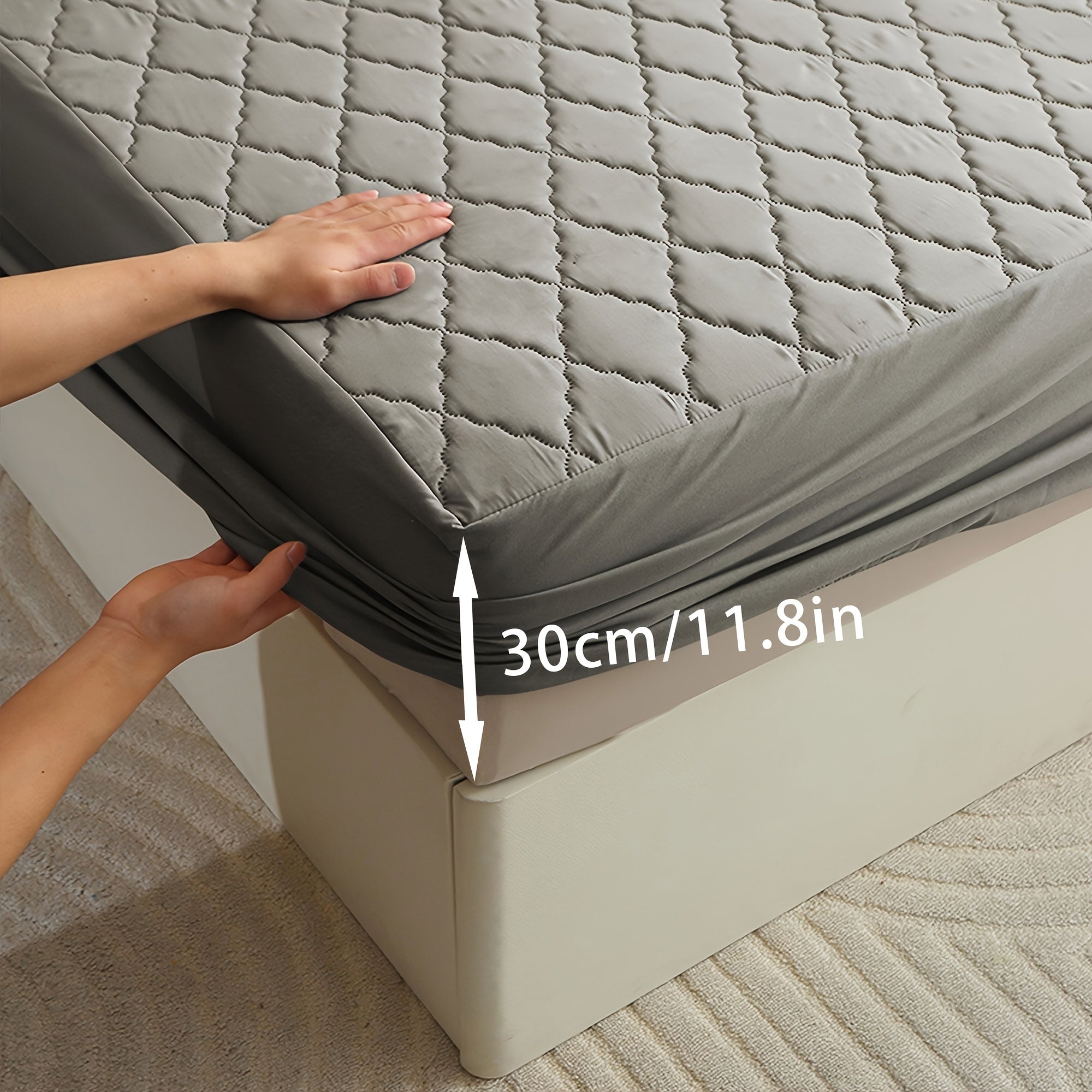1pc/set Waterproof Mattress Protective Cover- Ultra Soft And Breathable Mattress Protective Cover, Waterproof Mattress Protective Cover That Fits Snugly Between Bed Sheets, Suitable for Room Decoration, Bedrooms, Guest Rooms, (excluding Pillowcases)