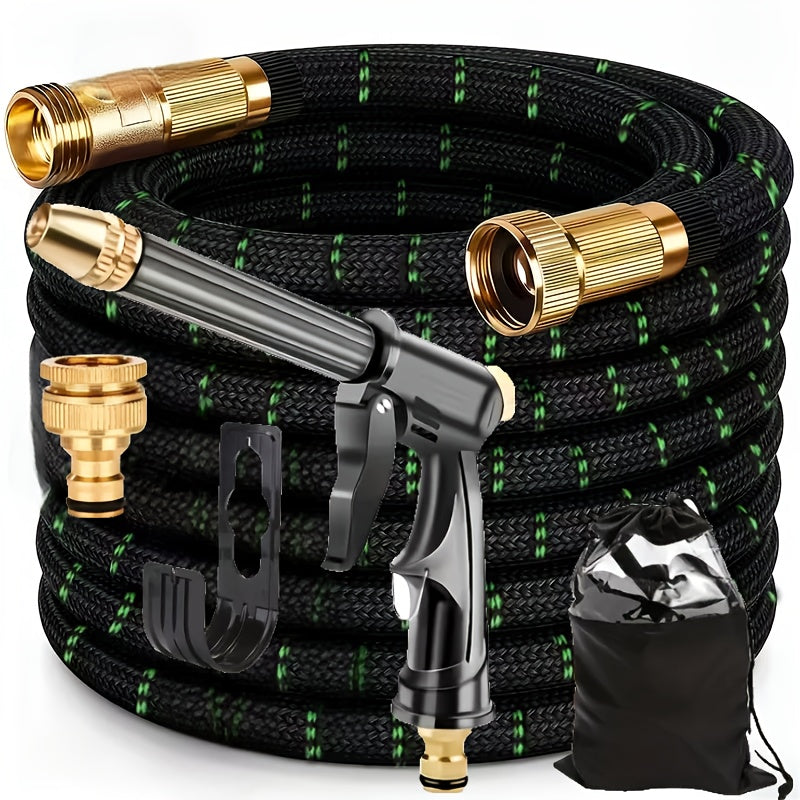 Portable Garden Hose and Nozzle Set - watering, car washing and pet – additional product view 20
