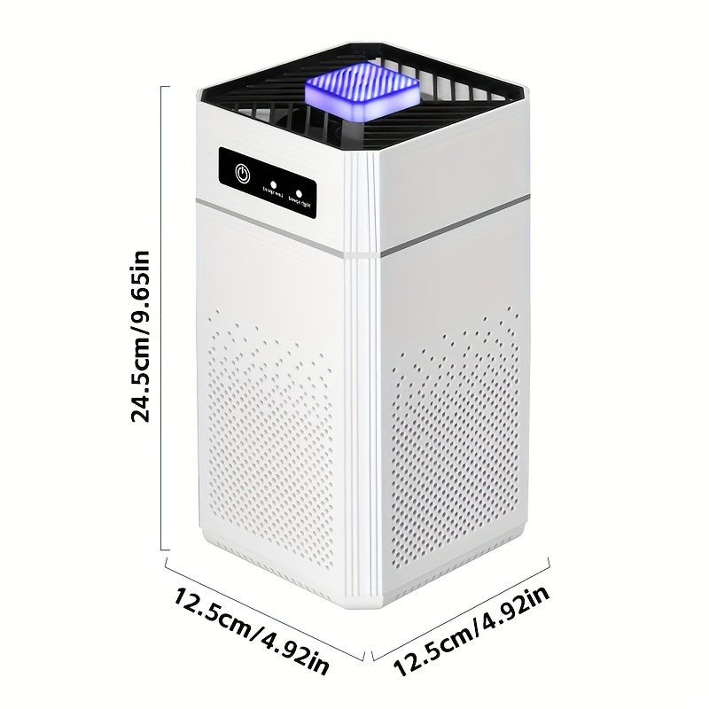 Portable Negative Ion Air Purifier with Filter / Equipped with HEPA Filter Screen / USB Charging Cable / Removes Odors And Dust / Air Purifier Air Volume 51-150 Cubic Meters Per Hour / Durable Plastic / High-Quality Filter Element