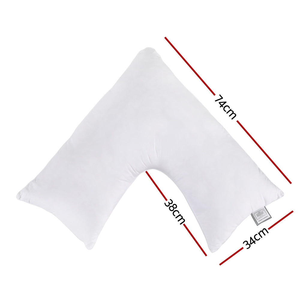 Giselle Bedding V Shape Pillow Boomerang Nursing Body Cushion
