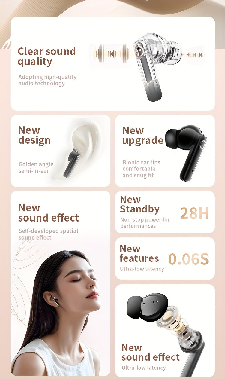 [Acer Official Authentic] In-Ear Design | TWS Wireless Headset | Stereo | Heavy Bass | Low Latency | Comfortable Wearing (Study/Business/Sports/Running/Fitness) | Portable Design | Multi-Device Compatible (Mobile Phone/Tablet/Laptop) | Recommended f