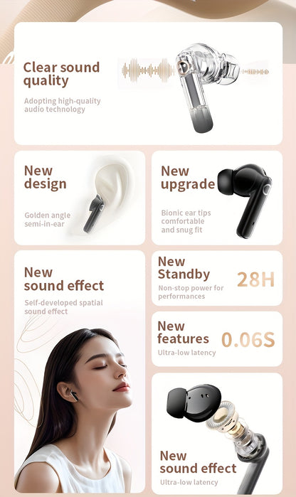[Acer Official Authentic] In-Ear Design | TWS Wireless Headset | Stereo | Heavy Bass | Low Latency | Comfortable Wearing (Study/Business/Sports/Running/Fitness) | Portable Design | Multi-Device Compatible (Mobile Phone/Tablet/Laptop) | Recommended f