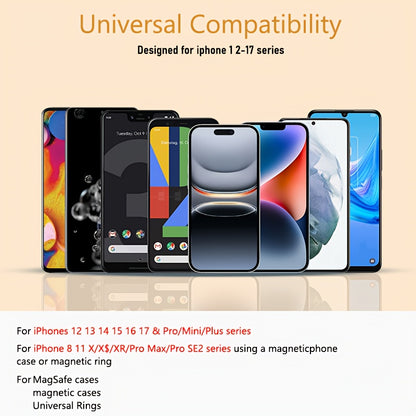 Magnetic Wireless Charging Power Bank, 10000mAh Battery 30W PD Fast Charging Power Bank, 15W Fast Wireless Charging, 2 Outputs And Dual Input External Battery Pack Compatible With Apple 17/16/15/14/13/12/11Pro Max Air And Other Android
