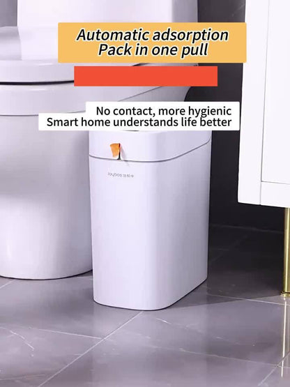 Touchless Motion Sensor Trash Can with Lid & 30 Bags - Closing Hands-Free Operation, Quiet Close, Sensor-Activated Lid, Compact Space-Saving Plastic Bin, 8.33 L for Small Spaces Suitable for Kitchen, Bathroom, Living Room - Ideal for & Office, Great
