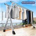 Heavy-Duty Retractable Clothes Drying Rack 160.02cm & 199.9cm - Collapsible & Space-Saving Rust-Resistant for Indoor Outdoor Balcony & Laundry, Drying Racks