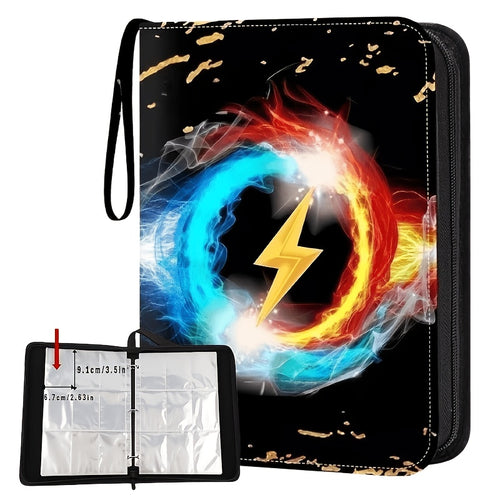 Card Collection Album, with Cover And Zipper Closure for The Opening, Specially Designed Storage Case for Card Collectors, with A Protective Cover That Can Hold 500/400 Cards.