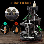 Backflow Incense Waterfall Burner Set detail view 2 for Australian shoppers