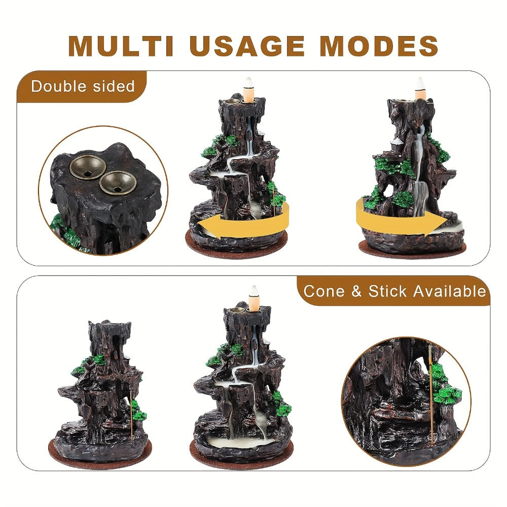 Backflow Incense Waterfall Burner Set detail view 7 for Australian shoppers