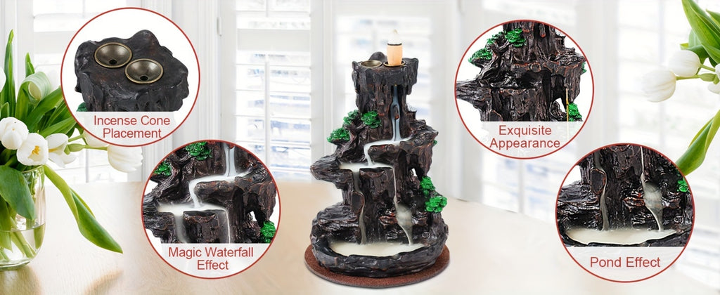 Backflow Incense Waterfall Burner Set detail view 14 for Australian shoppers