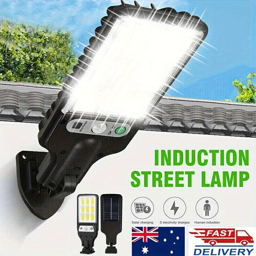 1pc 6500K Super Bright 90COB Solar Wall Light, Motion Sensor, 3 Lighting Modes Light, Outdoor Garden Security Street Yard Flood Lamp Solar Garden Lamp