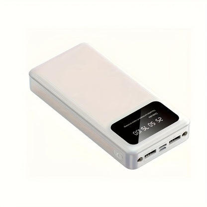 30000mAh Portable Power Bank with LED Dual Lights, 2 Input 2 Output Ports, LCD Display, Recommended Holiday Gift, Father's Day Gift,  Portable Power Source, Dual Port Charger, Compact Power Bank Design, Lcd Display Power Bank, Reliable Power Backup