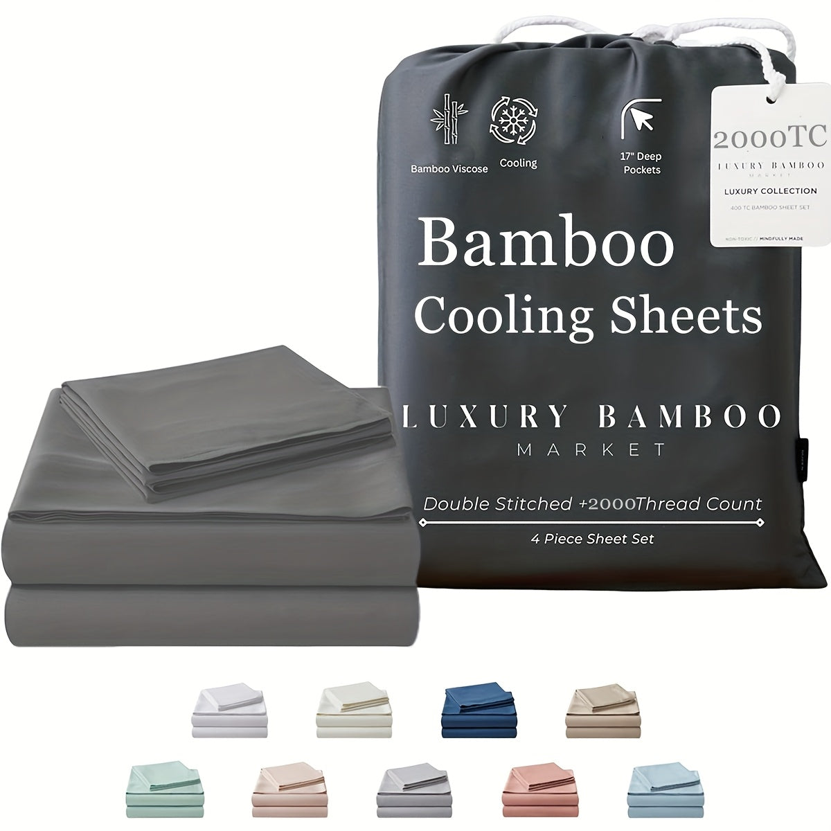 Bamboo Blend Bed Sheet Set product detail 3