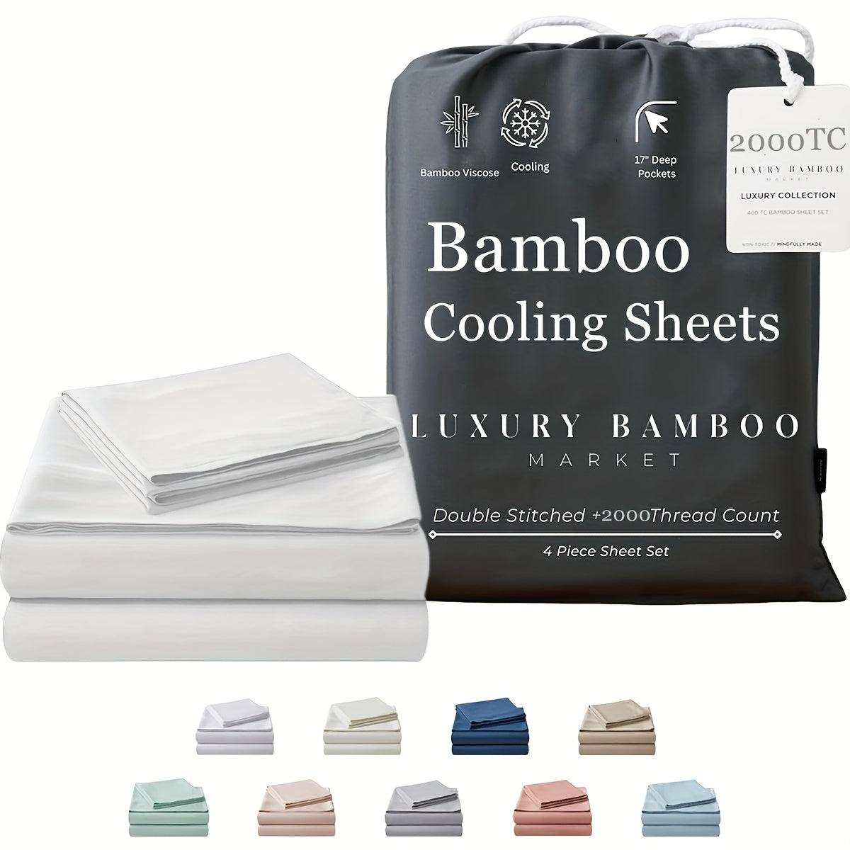 Bamboo Blend Bed Sheet Set product detail 5