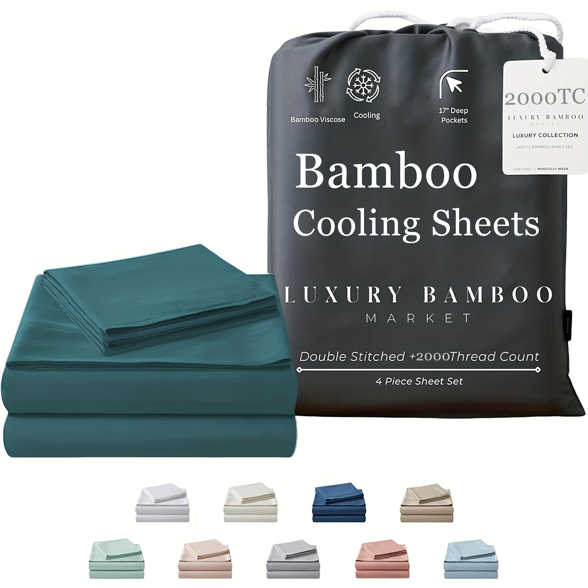 Bamboo Blend Bed Sheet Set product detail 7