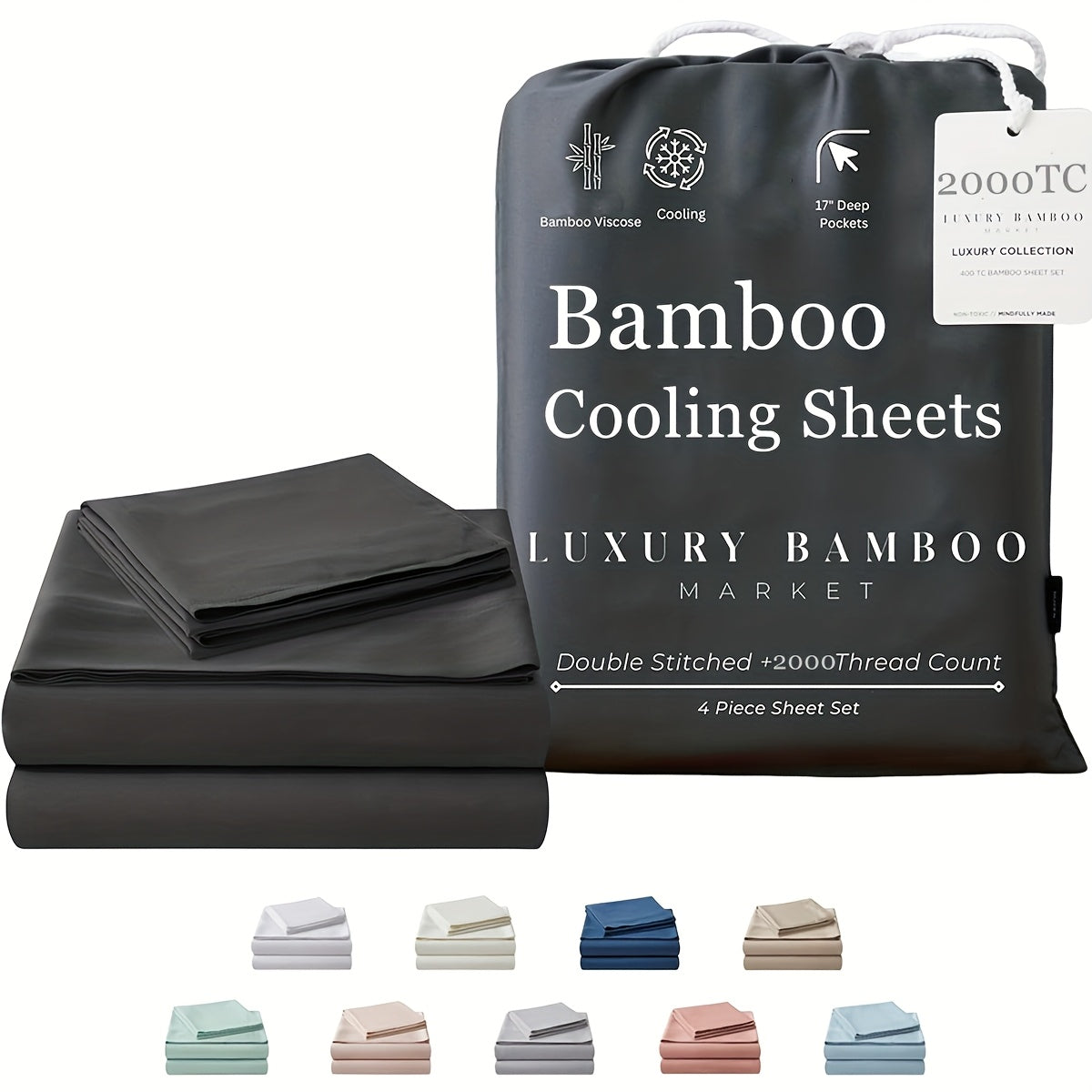 Bamboo Blend Bed Sheet Set product detail 8