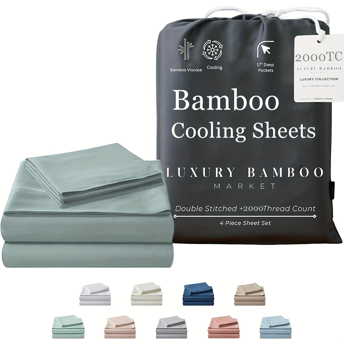 Bamboo Blend Bed Sheet Set product detail 9