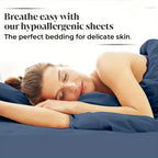 Bamboo Blend Bed Sheet Set – 4-Piece Cooling Deep-Pocket Bedding – additional product view 9