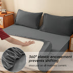 Bamboo Blend Bed Sheet Set – 4-Piece Deep-Pocket Bedding – additional product view