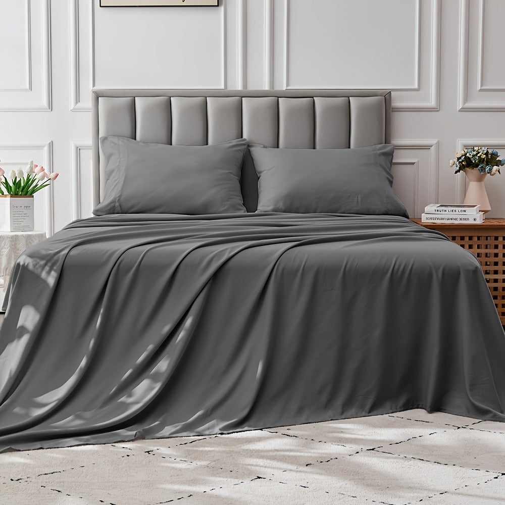 Bamboo Blend Bed Sheet Set – 4-Piece Deep-Pocket Bedding – additional product view 10