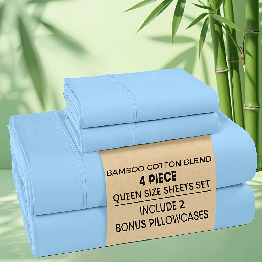 Bamboo Blend Fitted Sheet – 2000TC 60cm Deep Pocket – alternate product view