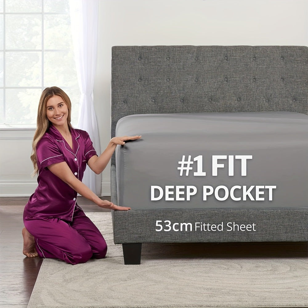 Bamboo Blend Fitted Sheet – 2000TC 60cm Deep Pocket – design and construction details
