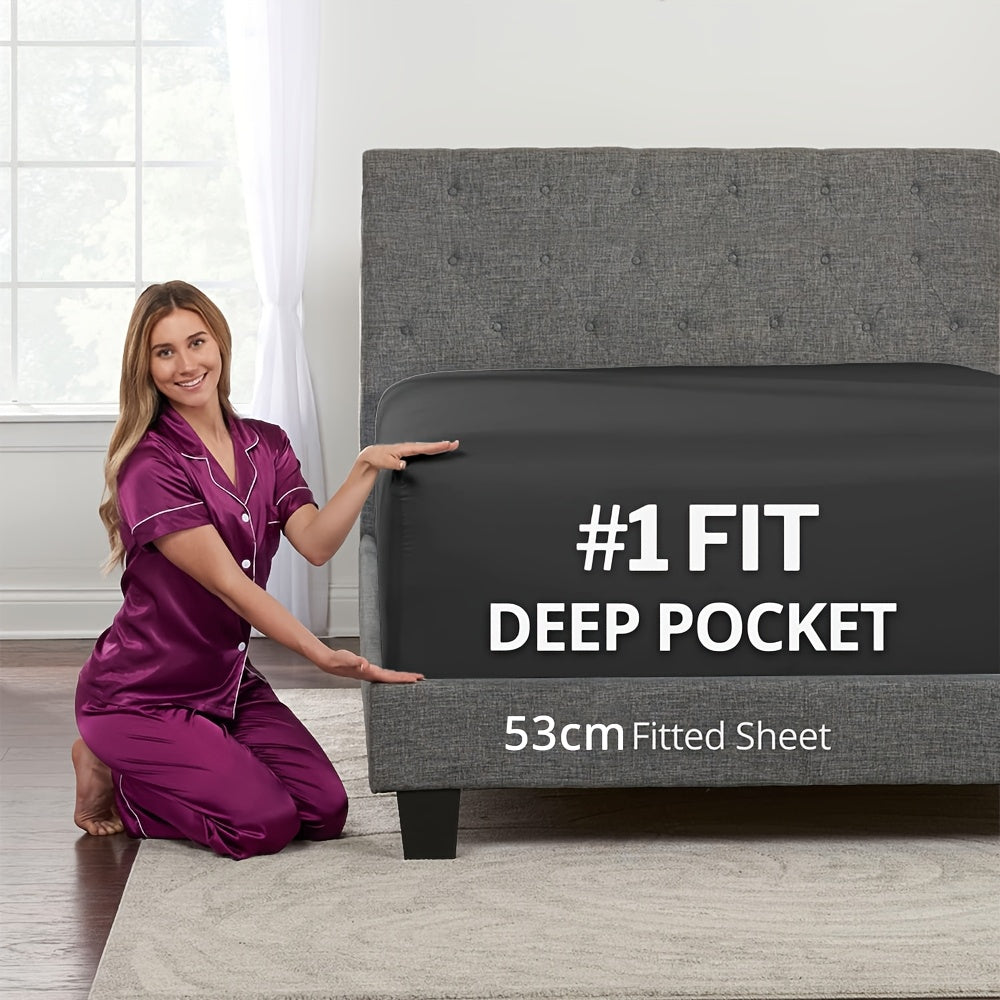 Bamboo Blend Fitted Sheet – 2000TC 60cm Deep Pocket – additional product view 34