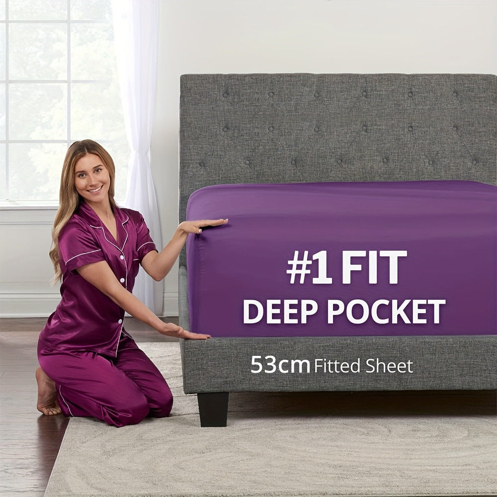 Bamboo Blend Fitted Sheet – 2000TC 60cm Deep Pocket – additional product view 37