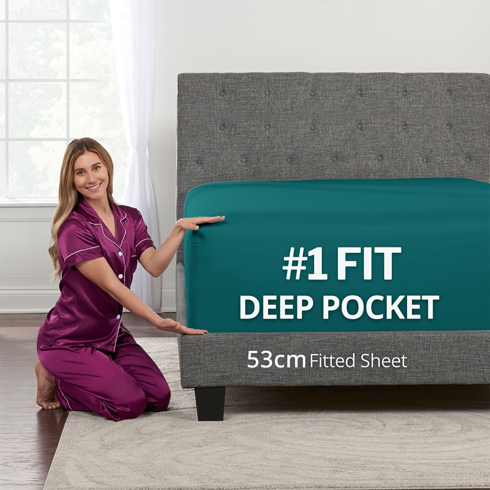Bamboo Blend Fitted Sheet – 2000TC 60cm Deep Pocket – additional product view 38