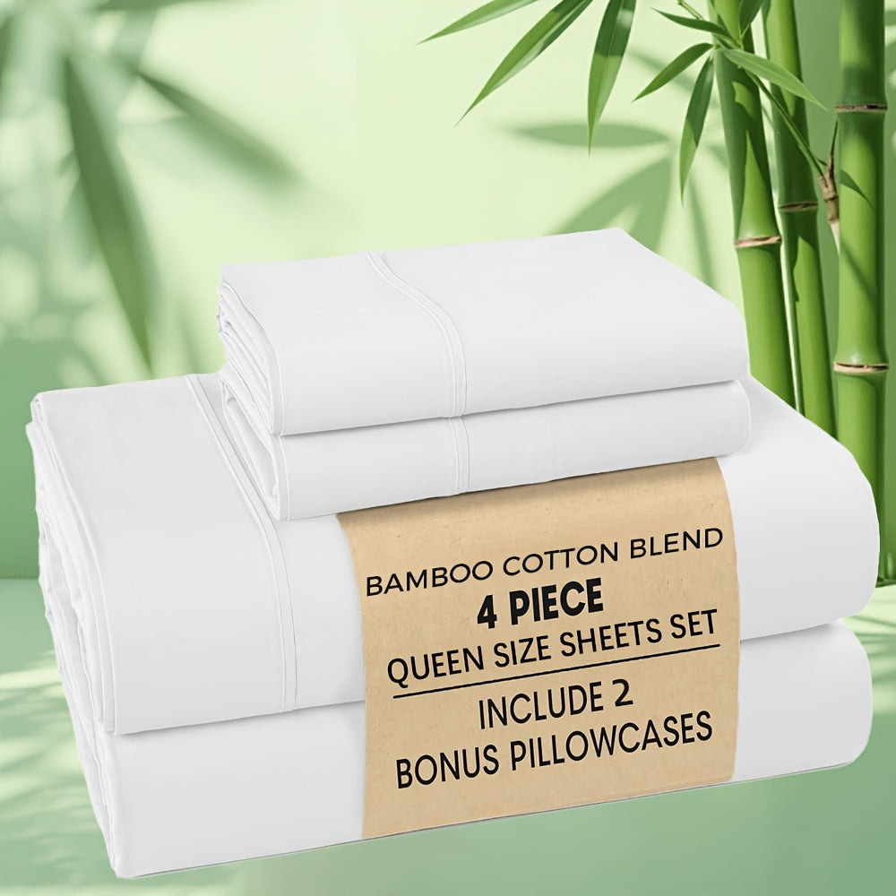 Bamboo Blend Fitted Sheet – 2000TC 60cm Deep Pocket – main product view