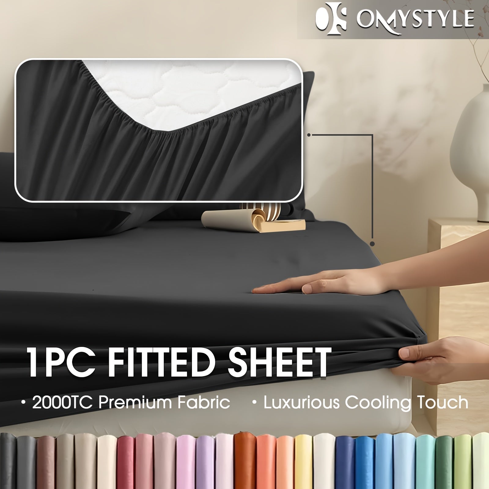 Bamboo Blend Fitted Sheet product detail 2