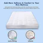 Bamboo Blend Mattress Topper – 45cm Cooling Fitted Bed Layer – alternate product view