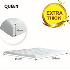 Bamboo Blend Mattress Topper – 45cm Cooling Fitted Bed Layer – product detail angle