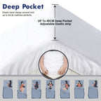 Bamboo Blend Mattress Topper – 45cm Cooling Fitted Bed Layer – design and construction details