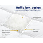 Bamboo Blend Mattress Topper – 45cm Cooling Fitted Bed Layer – additional product view 10