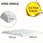 Bamboo Blend Mattress Topper – 45cm Cooling Fitted Bed Layer – additional product view 11