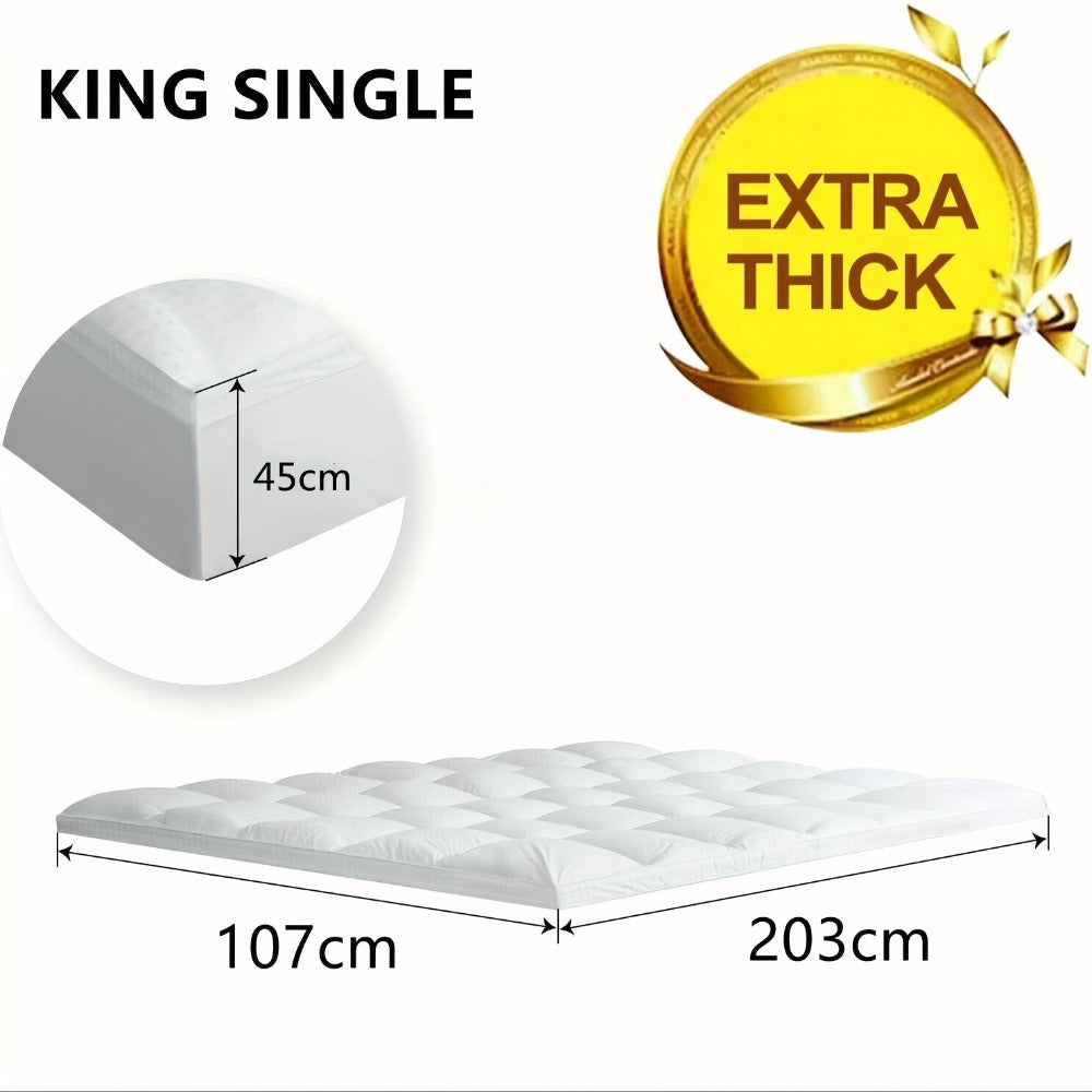 Bamboo Blend Mattress Topper – 45cm Cooling Fitted Bed Layer – additional product view 11