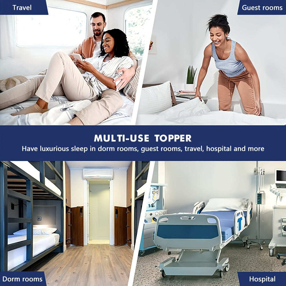 Bamboo Blend Mattress Topper – 45cm Cooling Fitted Bed Layer – additional product view 13