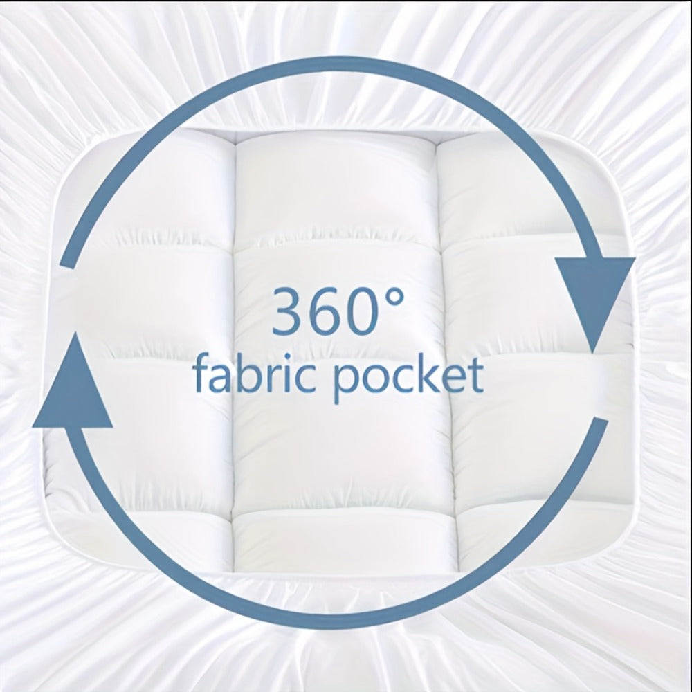 Bamboo Blend Mattress Topper – 45cm Cooling Fitted Bed Layer – additional product view 15