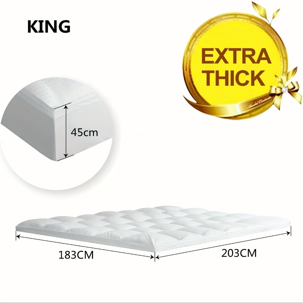 Bamboo Blend Mattress Topper – 45cm Cooling Fitted Bed Layer – additional product view 9