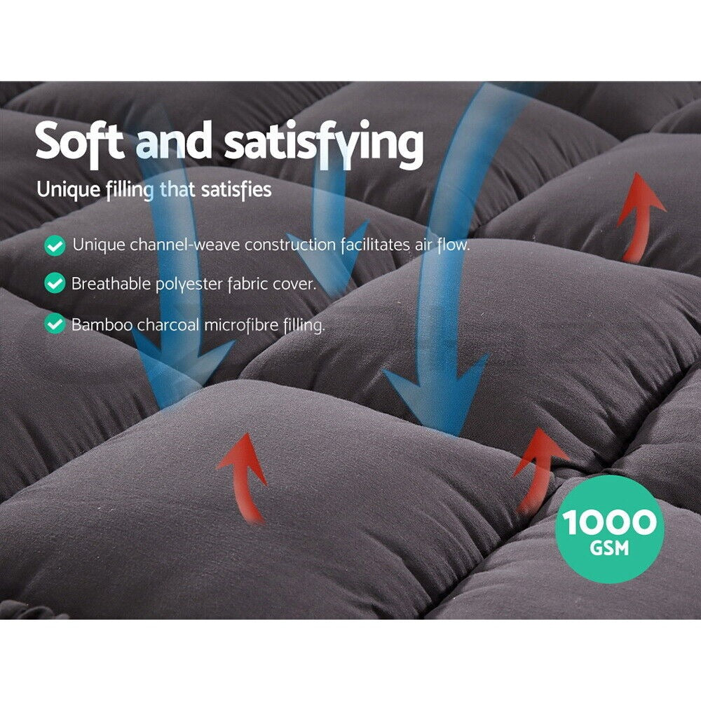 Bamboo Blend Mattress Topper – Fitted Bed Layer – design and construction details