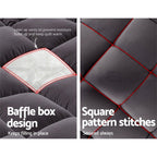 Bamboo Blend Mattress Topper – Fitted Bed Layer – close-up product details