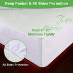 Waterproof Bamboo Blend Mattress Protector product detail 10