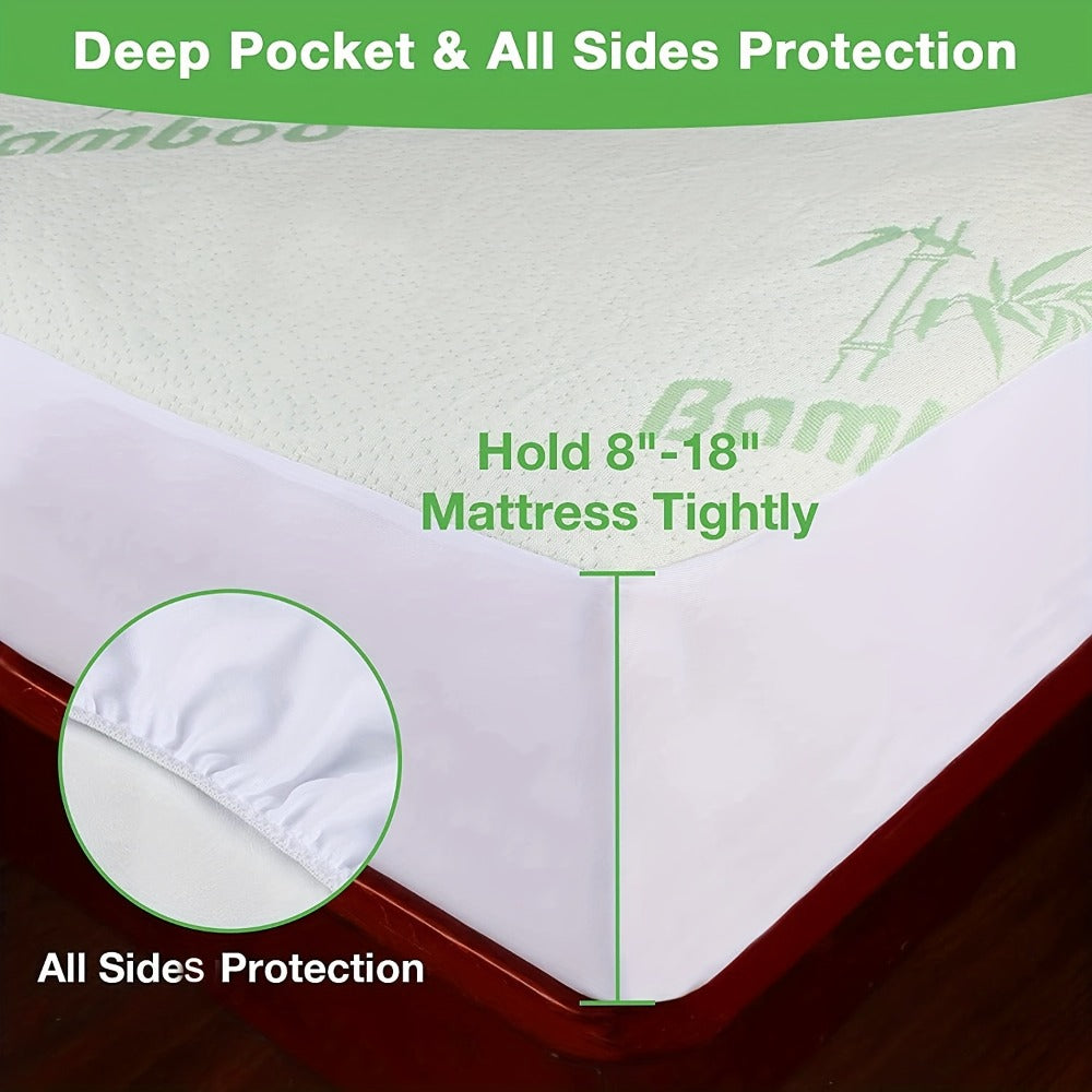 Waterproof Bamboo Blend Mattress Protector product detail 10