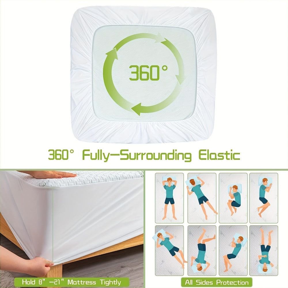 Waterproof Bamboo Blend Mattress Protector product detail 9