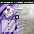 Bamboo Cooling Bed Sheet Set - 2000TC 4-Piece Deep-Pocket Bedding – product detail angle