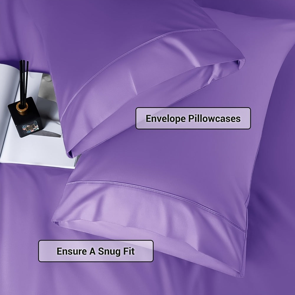 Bamboo Cooling Bed Sheet Set - 2000TC 4-Piece Deep-Pocket Bedding – additional product view 13
