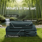 Bamboo Cooling Sheet Set - 2000TC 4-Piece 40cm Deep-Pocket Bedding – additional product view