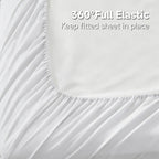 Bamboo Cooling Sheet Set - 2000TC 4-Piece 40cm Deep-Pocket Bedding – alternate design view