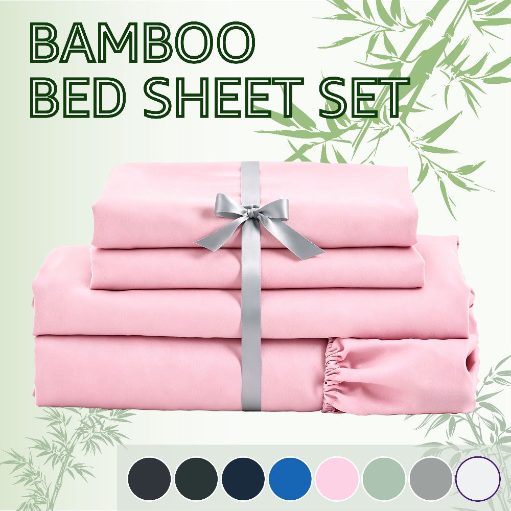 Bamboo Cooling Sheet Set - 2000TC 4-Piece 40cm Deep-Pocket Bedding – additional product view 11