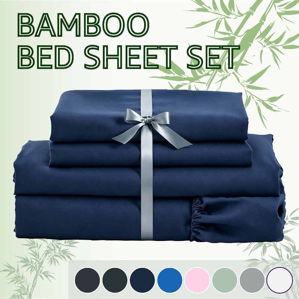 Bamboo Cooling Sheet Set - 2000TC 4-Piece 40cm Deep-Pocket Bedding – additional product view 13